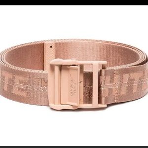 Off-white pink/nude industrial mini belt
